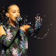 Solange Knowles performs on the runway during the Kenzo Menswear Spring Summer 2020 show on June 23, 2019 in Paris, France.